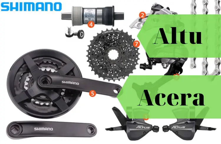 types of shimano groupsets